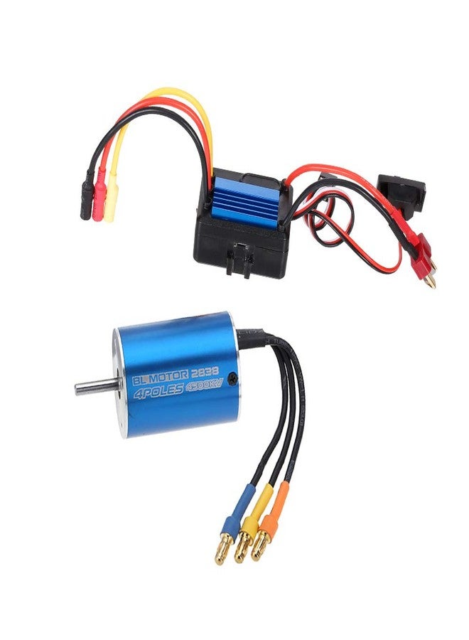 جوليرك محرك GoolRC 2838 4500KV رباعي الأقطاب بدون حساسات وبدون فرش، ووحدة تحكم إلكترونية بالسرعة 35 أمبير بدون فرش، مناسب لسيارات التحكم عن بعد بمقياس 1/14 و1/16 و1/18 - Image 1